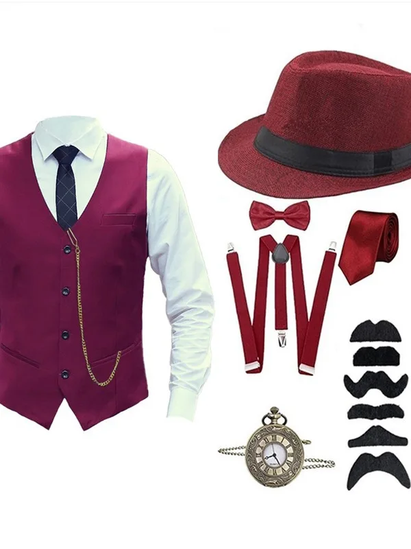 

Мужской костюм с жилетом на Хэллоуин 920, повседневная многоцветная мужская одежда Busin, длинная атласная ткань Sve, подходит для четырех сезонов