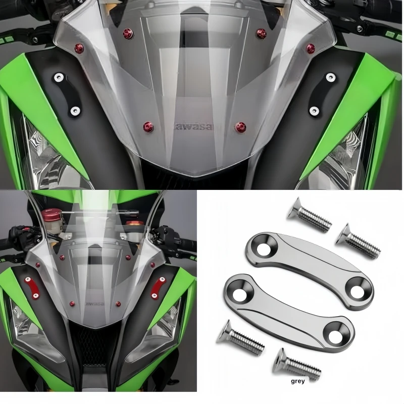 

Для Kawasaki Ninja 400 NINJA400 2018 2019 2020 2021 лобовое стекло привод Крышка отверстия для зеркала заднего вида украшение для мотоцикла подходит