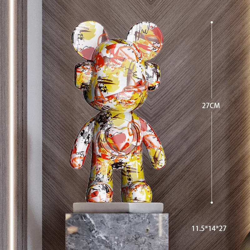 New Barcelona 35cm/27cm Luxury Resin DJ Bear Series Decorations, Office Tables, Wine Cabinets, Fashionable Decoration