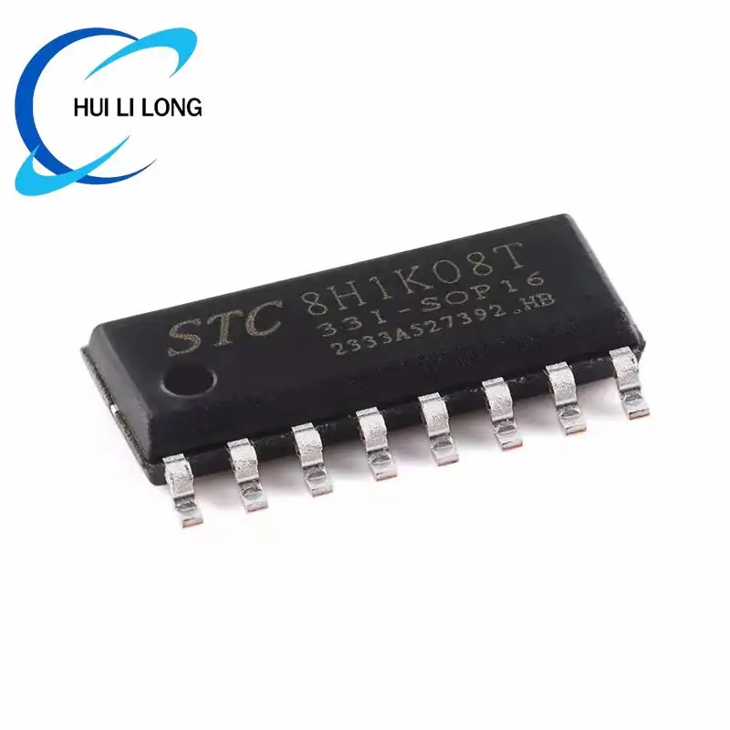 5pcs STC8H1K08 STC8H1K08T STC 8H1K08T STC8H1K08T-33I-SOP16 High-speed 8051 Core 1T Microprocessor Microcontroller Chip IC