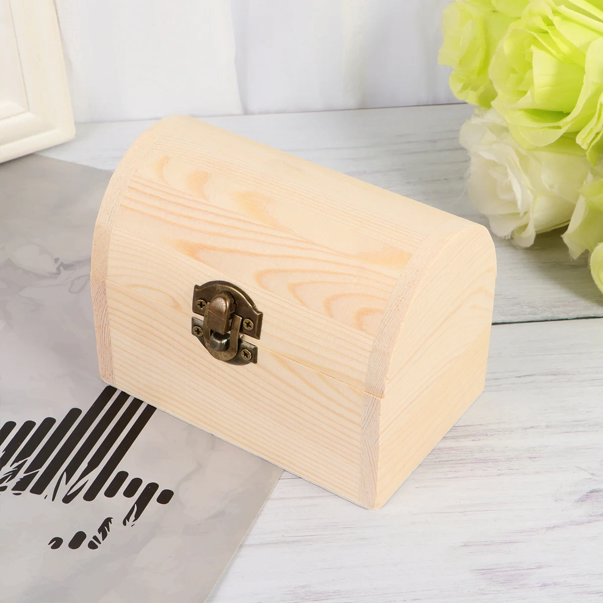 

Wooden Jewelry Box Premium Craftsmanship Portable Jewelry Storage Container for Accessories Organizer Case Trinket Holder Box