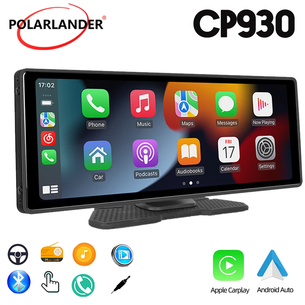 

Car Radio Bluetooth Navigation Siri High-definition Large Screen Mirror Link Wireless Carplay/Android Auto Touch Screen 10.26"