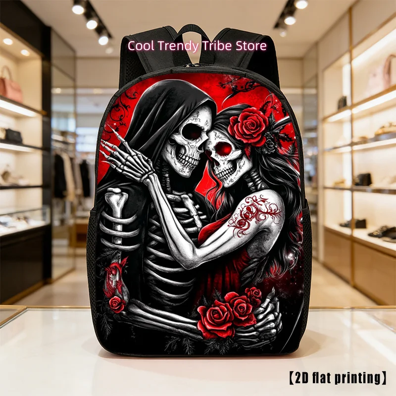 The Reaper Lover, Lightweight, Large-capacity Unisex Backpack with Adjustable Shoulder Straps, Side Pockets, Suitable for Casual