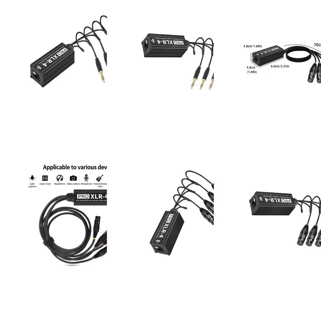 

Multiple Interfaces XLR Auditory Converter Supports 4 Synchronous Transmissions For Large Venues D2RC