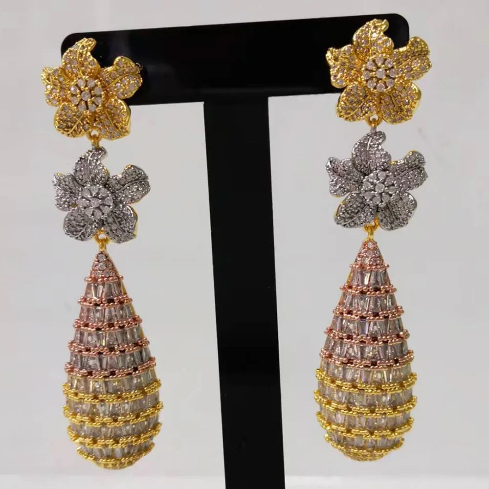

Soramoore New 2PCS Jewelry Sets Woman Classic Multicolor Design Necklace Earrings Fashion Party Set High Quality Jewelry