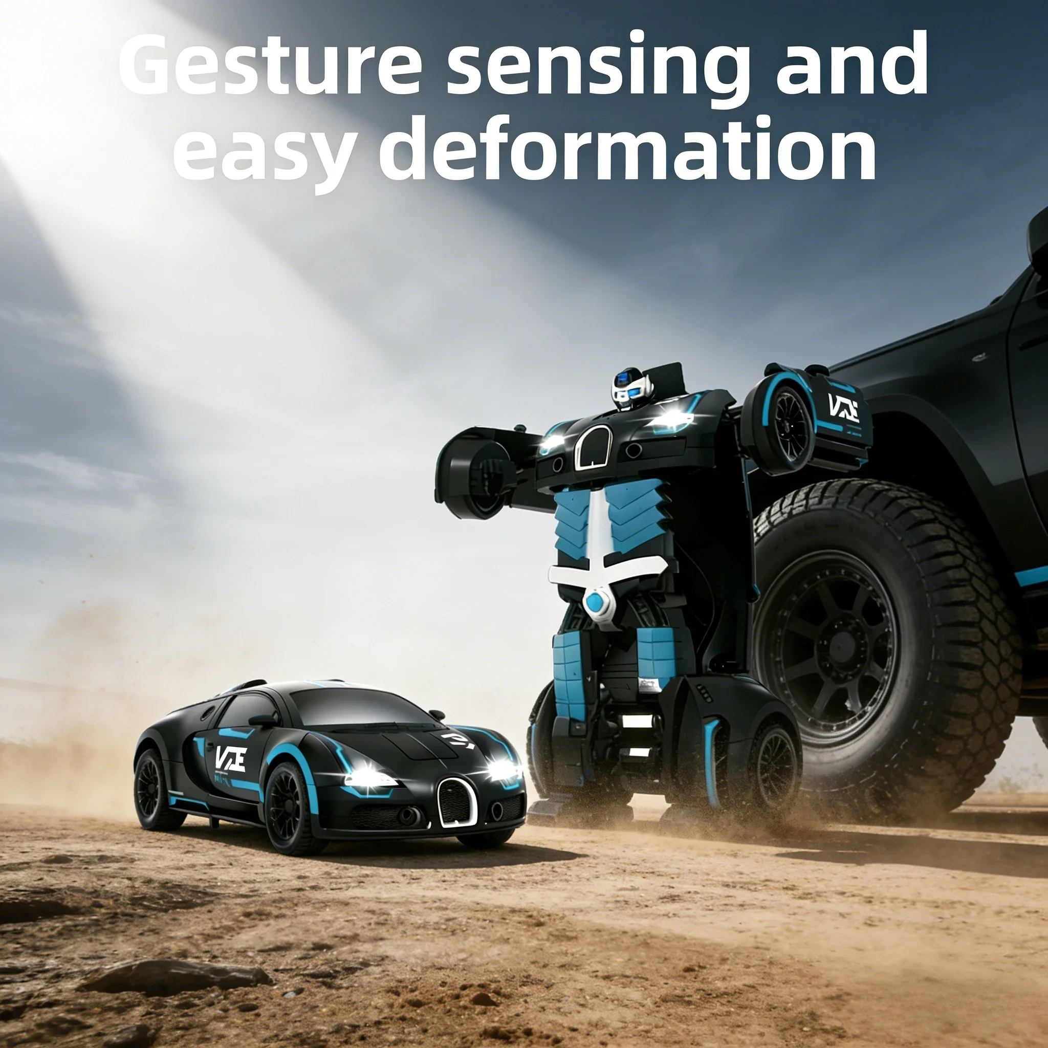 Transform RC Car – Rechargeable Electric Racing Robot | Boys’ girl  Toy Car (Ages 3-6 & 8)