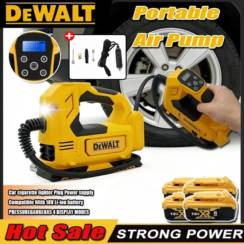 dewalt-portable-tire-inflator-air-pump-rechargeable-compressor-digital-cordless-electric-car-tyre-inflator-tool