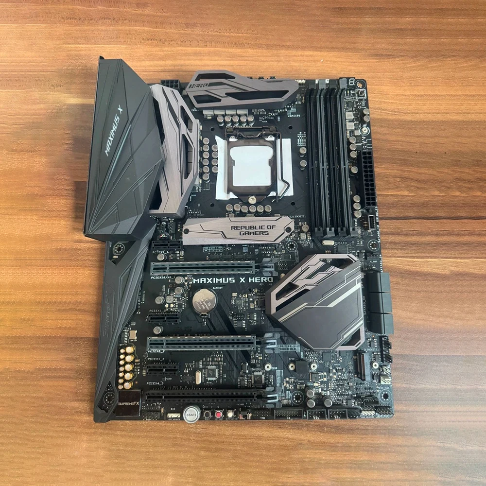 Para ASUS Z370 Desktop Mainboard LGA1151 suporta CPU de 8a e 9a geração ROG MAXIMUS X HERO