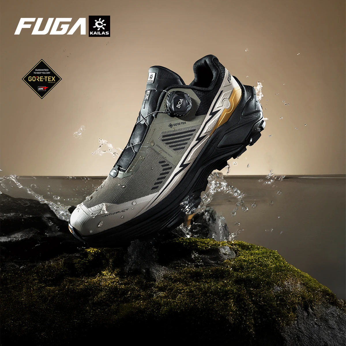 KAILAS New Fuga EX3 GTX BOA Waterproof Trail Running Shoes Outdoor Sport Arch Support Breathable Lightweight Sneakers KS2513109