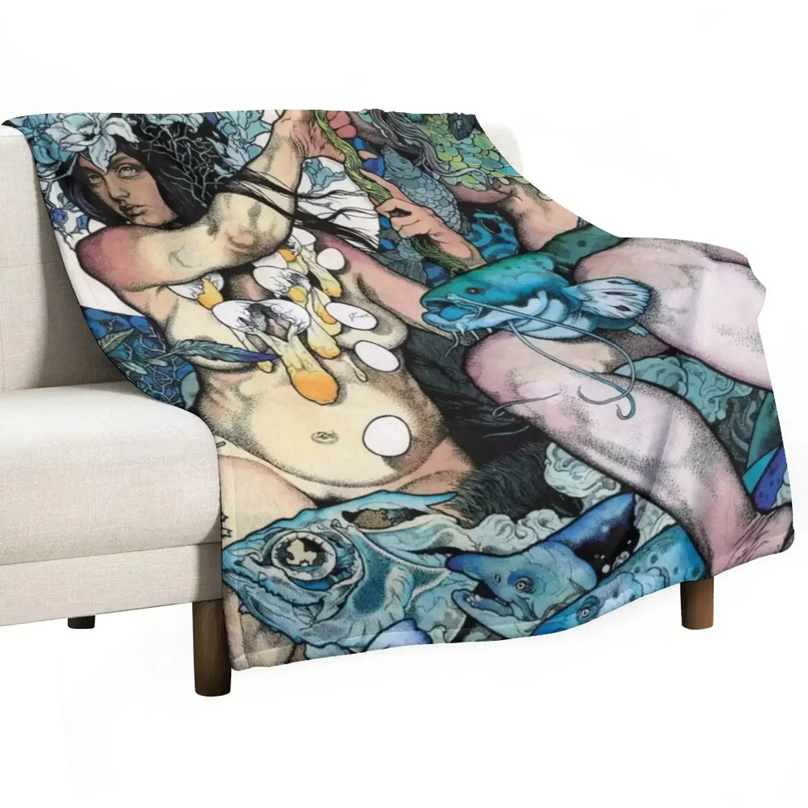 Baroness: Blue Throw Blanket Tourist manga heavy to sleep Flannel Fabric Blankets