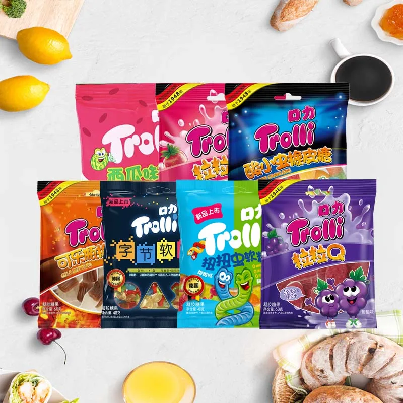 Caramelo en forma de Trolli Gummi 1,69/1,84/2,12 oz (48/52/60 g)*2 paquetes