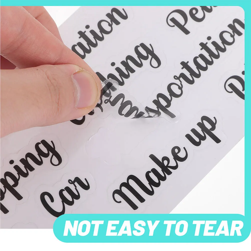 

12Sets Alphabet Label Stickers PVC Self-Adhesive Budget Stickers for Cash Envelope Daily Use Multi-Function Labeling Organizer