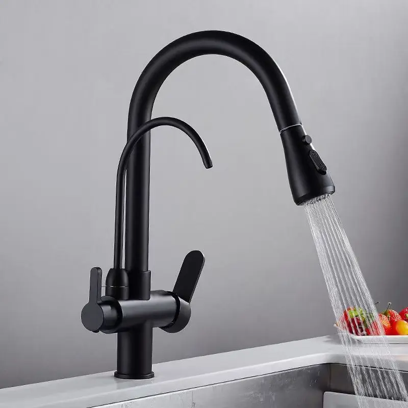 Kitchen Faucets torneira para cozinha de afundar Crane For Kitchen Water Filter Tap Three Ways Sink Mixer Kitchen Faucet