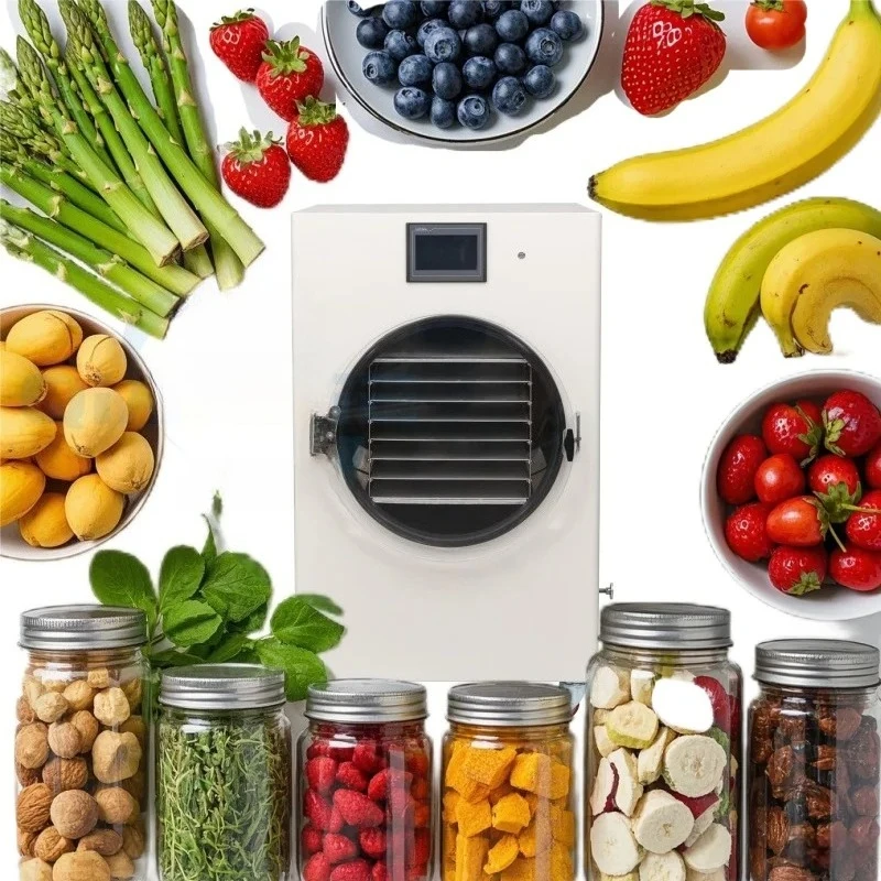Customized Commercial Home Use Small Scale Automatic Lyophilizer Machine Fruit Vegetable Candy Yogurt Freeze Dryer