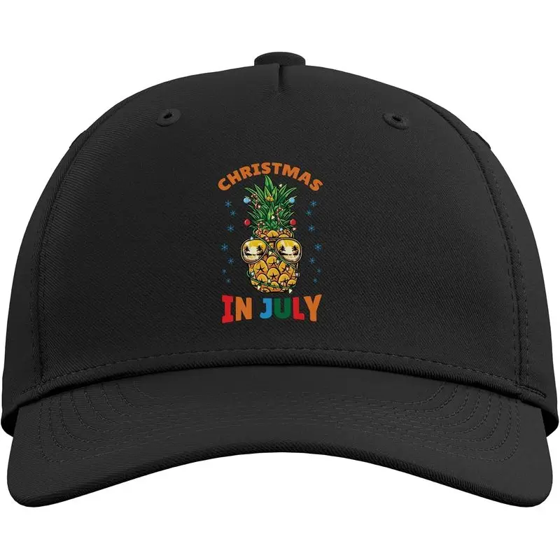 Christmas in July Pineapple Christmas Tree Adjustable Baseball Hat