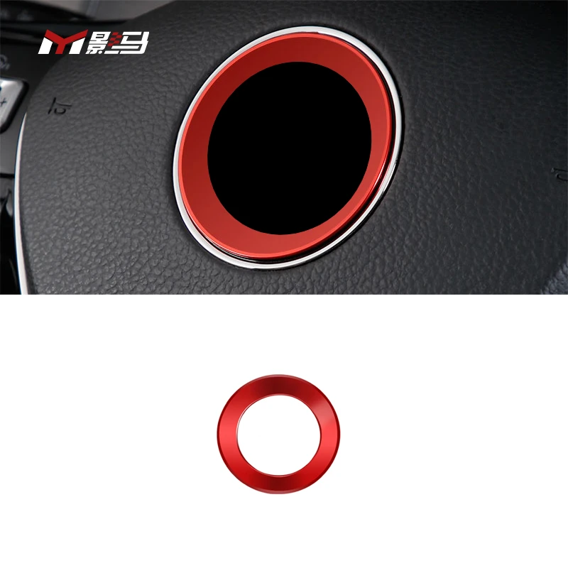 Steering wheel ring horn cover aluminium alloy For vw golf 7 mk7 mk7.5 Jetta Bora Sagitar Langyi Tuguan L Tuyue