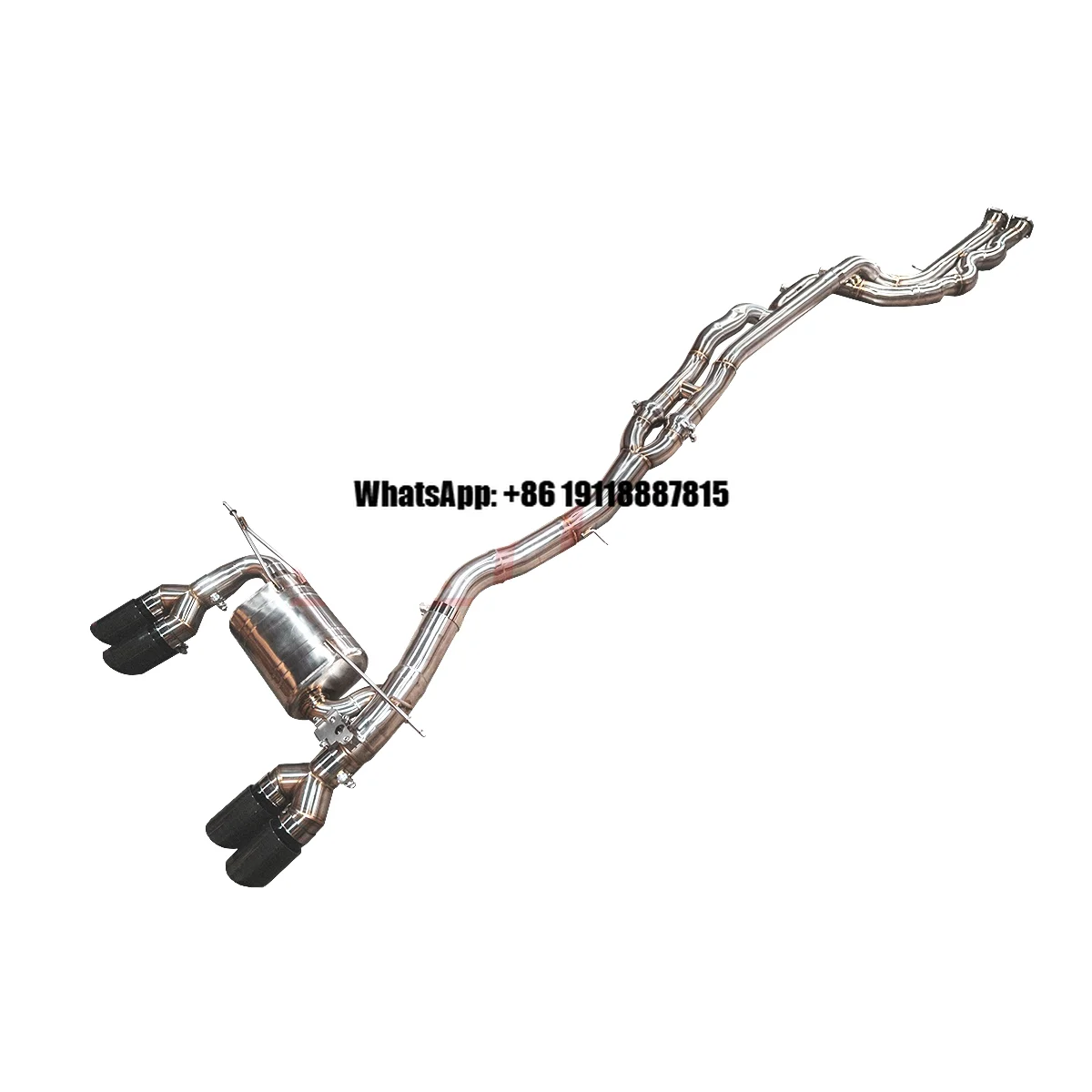 

Выхлопная труба EXR из нержавеющей стали с двусторонними боковыми выходами и клапанами, толщина 1,5 мм, гладкая отделка, средняя секция, для Tank 300 SUV M3