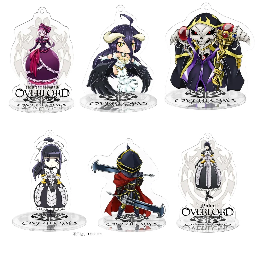 2024 Hot Anime OVERLORD Figures Albedo Cosplay Acrylic Stands Game Model Exquisite Plate Desk Decor Prop Fans Firend Gifts 15cm