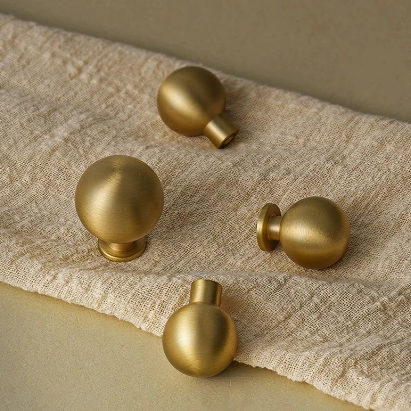 Brass Handles for Kitchen Cabinets Solid Antique Brushed Wardrobes and Drawers Single-Hole Dove-gg Shaped Bronze Knobs
