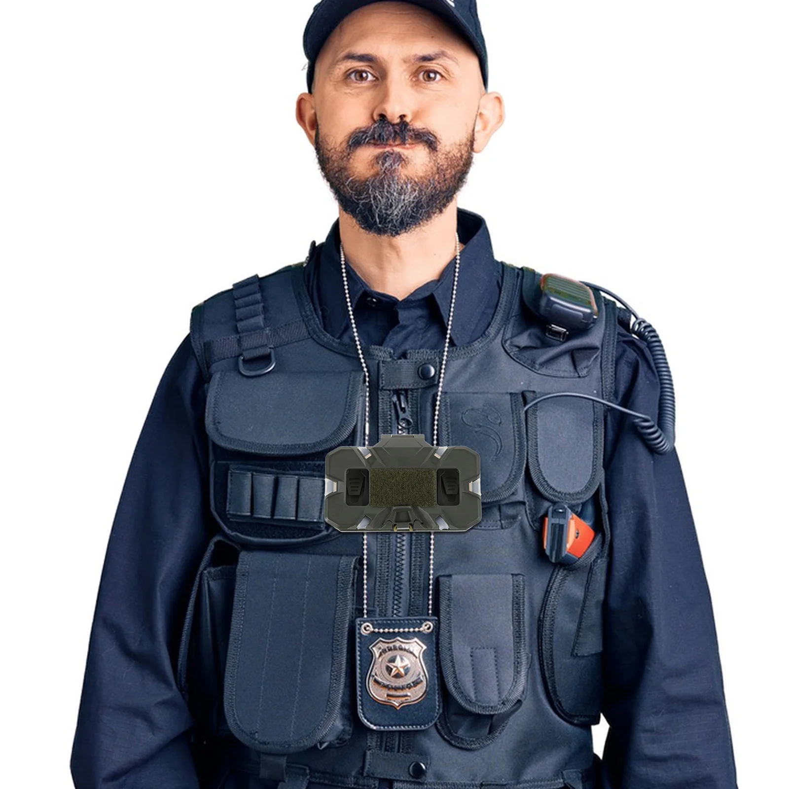 

Foldable Gear Board Carrier Vest Accessory Phone Mount Holder Lightweight Stable Chest-Mounted Navigation Board for Outdoor
