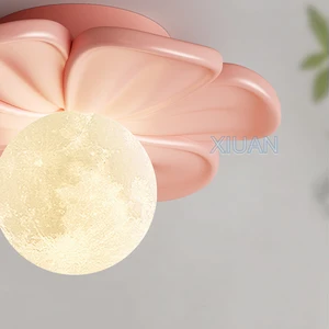 Quente Rosa Flor Lâmpadas De Teto, Corredor Luz, Moderno Minimalista, Vestiário Luzes, Varanda, Entrada, Corredor, Decoração Da Escada 6 principais vendas luz teto quarto cama rosa - №4