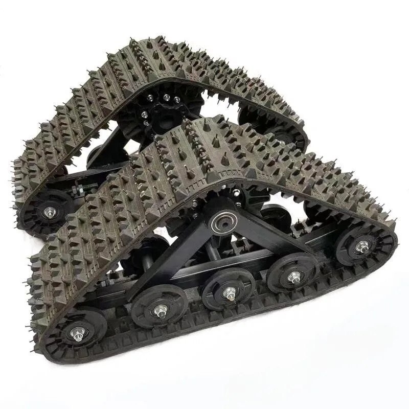 Snowmobile Rear Wheel Rubber Track Kit For Snow Sand Tracks Go Kart Winter Quad ATV UTV Buggy 23T Rear Axle