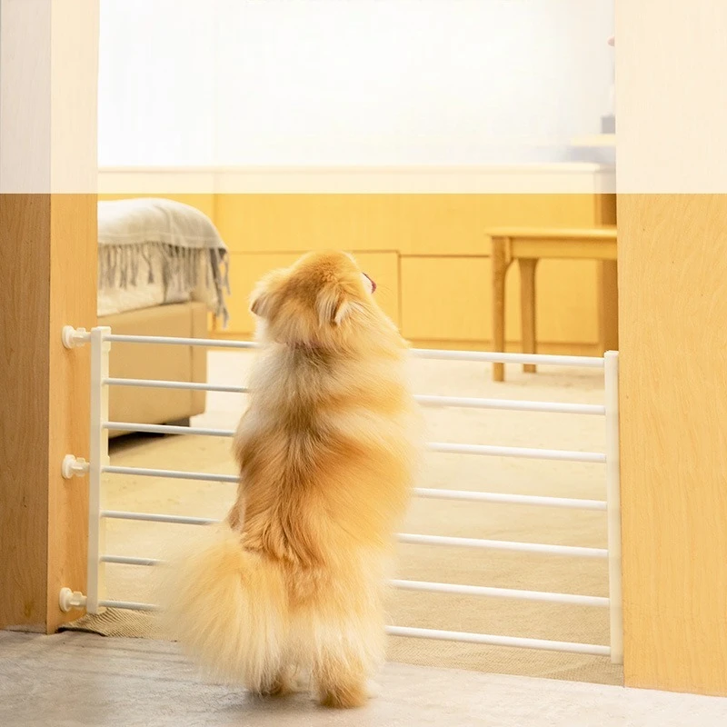 Household pet isolation door anti-blocking cat and dog indoor railing