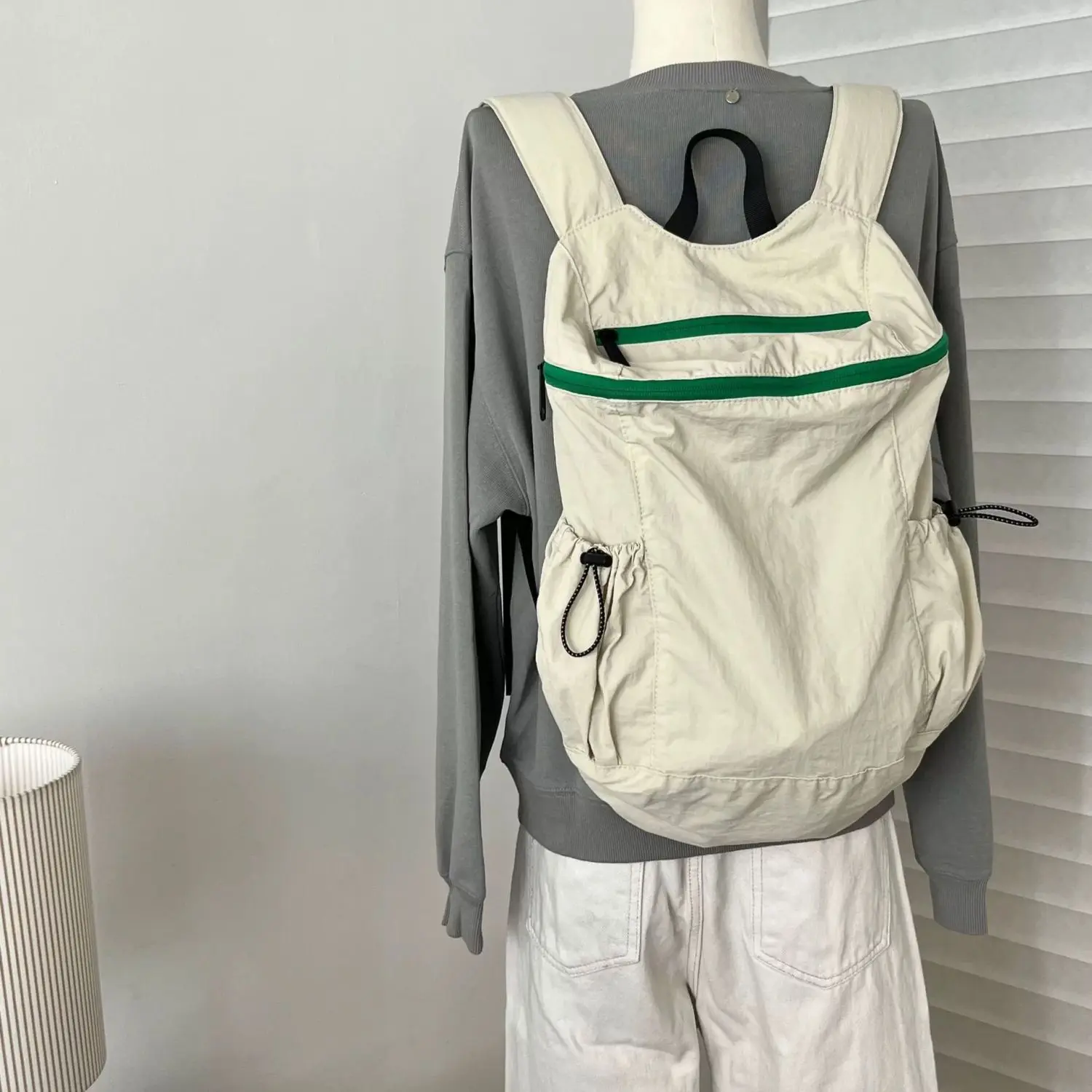 Nylon Backpack Korean Simple Ultralight High-Capacity Backpack Women Unisex Simple