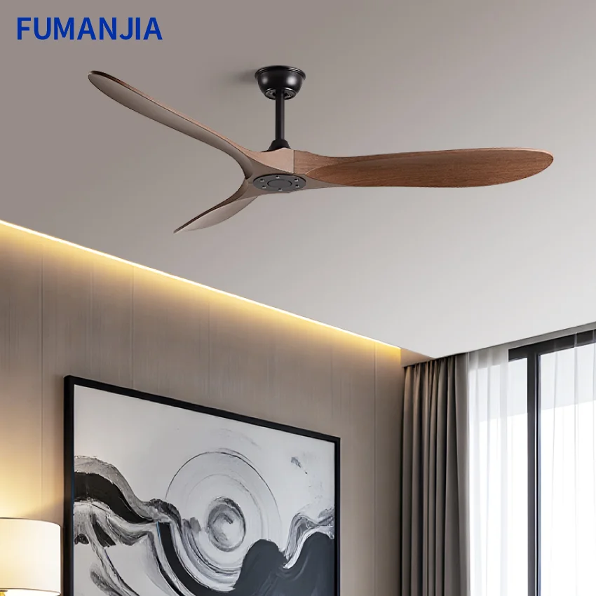 FUMANJIA 36/42/52/60 Inch Inverter Ceiling Fan with Remote, Quiet, 6-Speed, Energy-Efficient for Living/Dining/Study/Bedroom