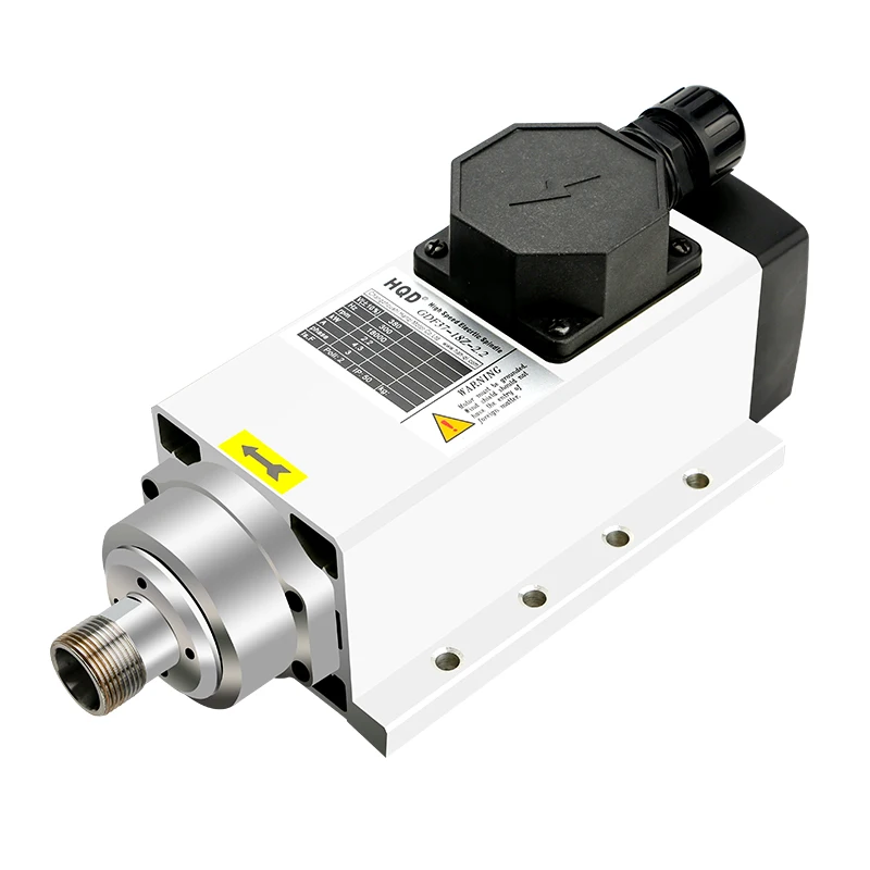 Cnc Er20 Spindle Motor 2.2kw Air Cooled Square CNC Router Machine Low High Speed 2.2 Kw Drilling Milling Spindle