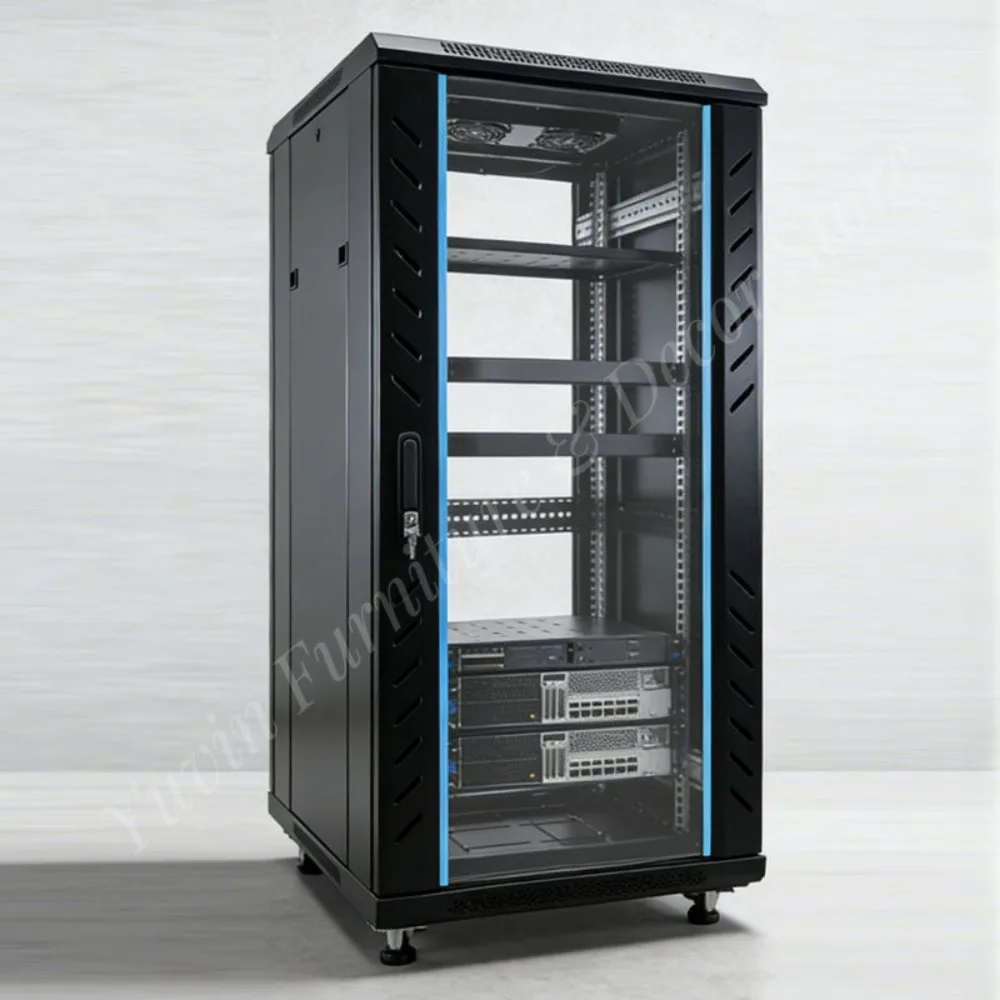 32U 19-inch Data Center Floor Standing Server Network Cabinet IP20 Protection 600*600mm Thickened Cold-Rolled Steel Plate
