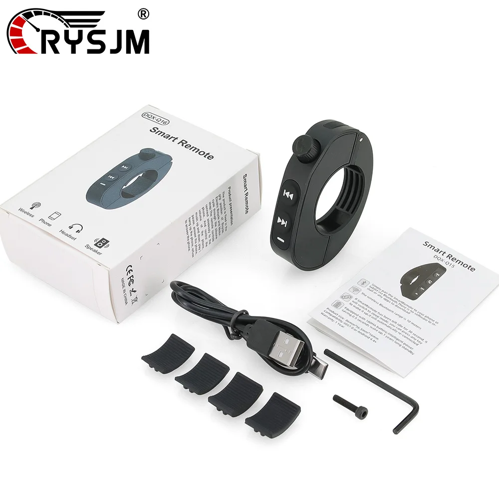 

Bluetooth-compatible Wireless Remote Control Motorcycle Handlebar Media Steering Controller Smart Phone Remote For Car Motorbike