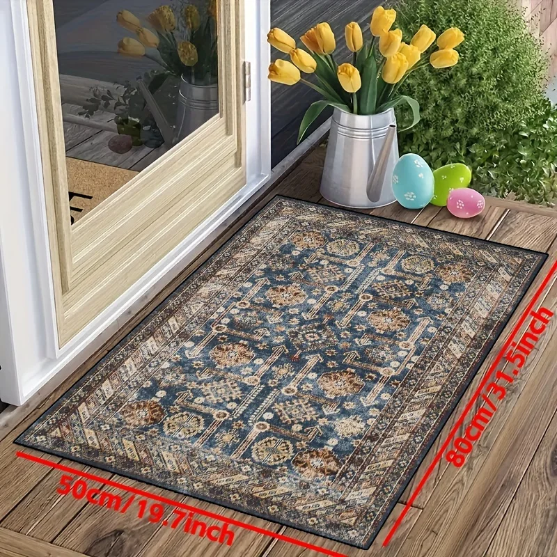 VIKAMA Bosnia Style Carpet Outdoor Carpet Dirt-Resistant Door Mat Welcome Mat Living Room Carpet Rug For Bedroom Home Decoration