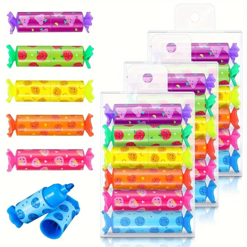 

12pcs Mini Highlighters, Soft & Vibrant Colors, Beveled Tip - Smudge-Resistant, Perfect for Party Favors, Drawing, Journaling