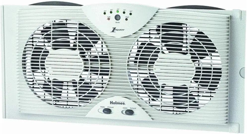 

Dual Blade Twin Window Fan, 2 Speed Setting, White