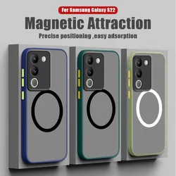Vivo V29 Case Matte Magnetic Phone Case for Vivo V29 Pro Case Wireless Charging Car Magnetic Vivo V29e 5G TPU Cover