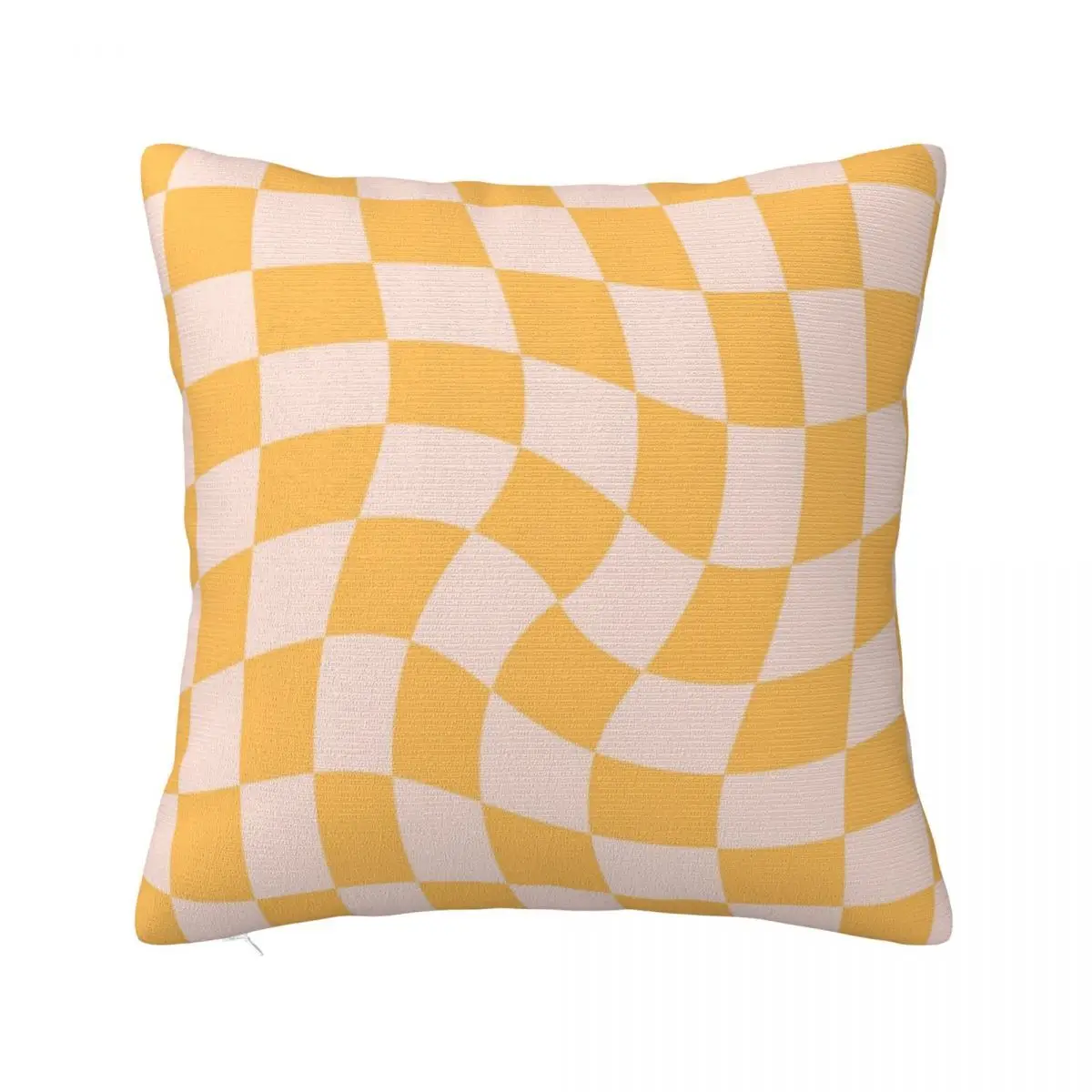 Check I - Yellow Twist Pillow Case Decorative Pillows 45X45 Cushions Cover Pillow Case Pillow Cover