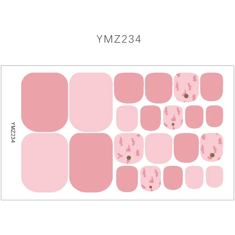 Наклейки на ногти с полным покрытием, 22 наконечника/лист