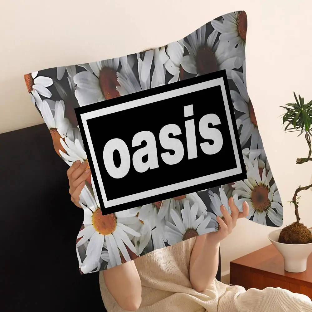 Rock O-OasisS band Cushion Cover Pillowcase Upholstery Sofa Throw Pillow Home Decor Pillowcas