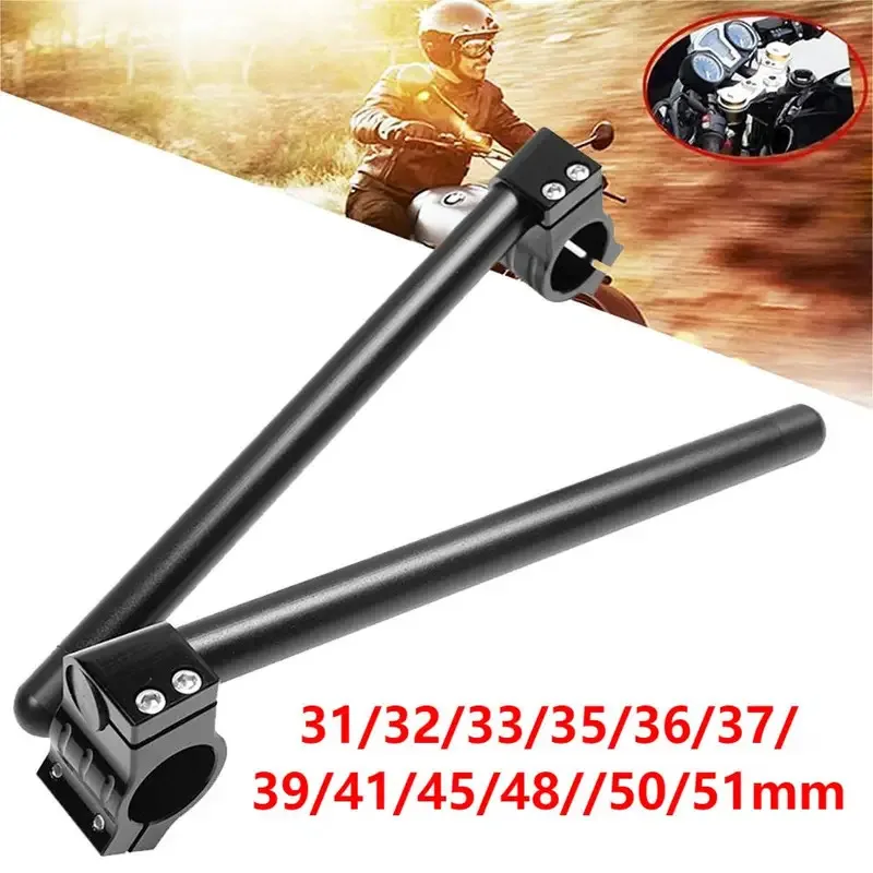 

Suitable for motorcycle universal 7/8 "22mm handle aluminum vertical plate adjustable CNC handle clamp fork handle clamp
