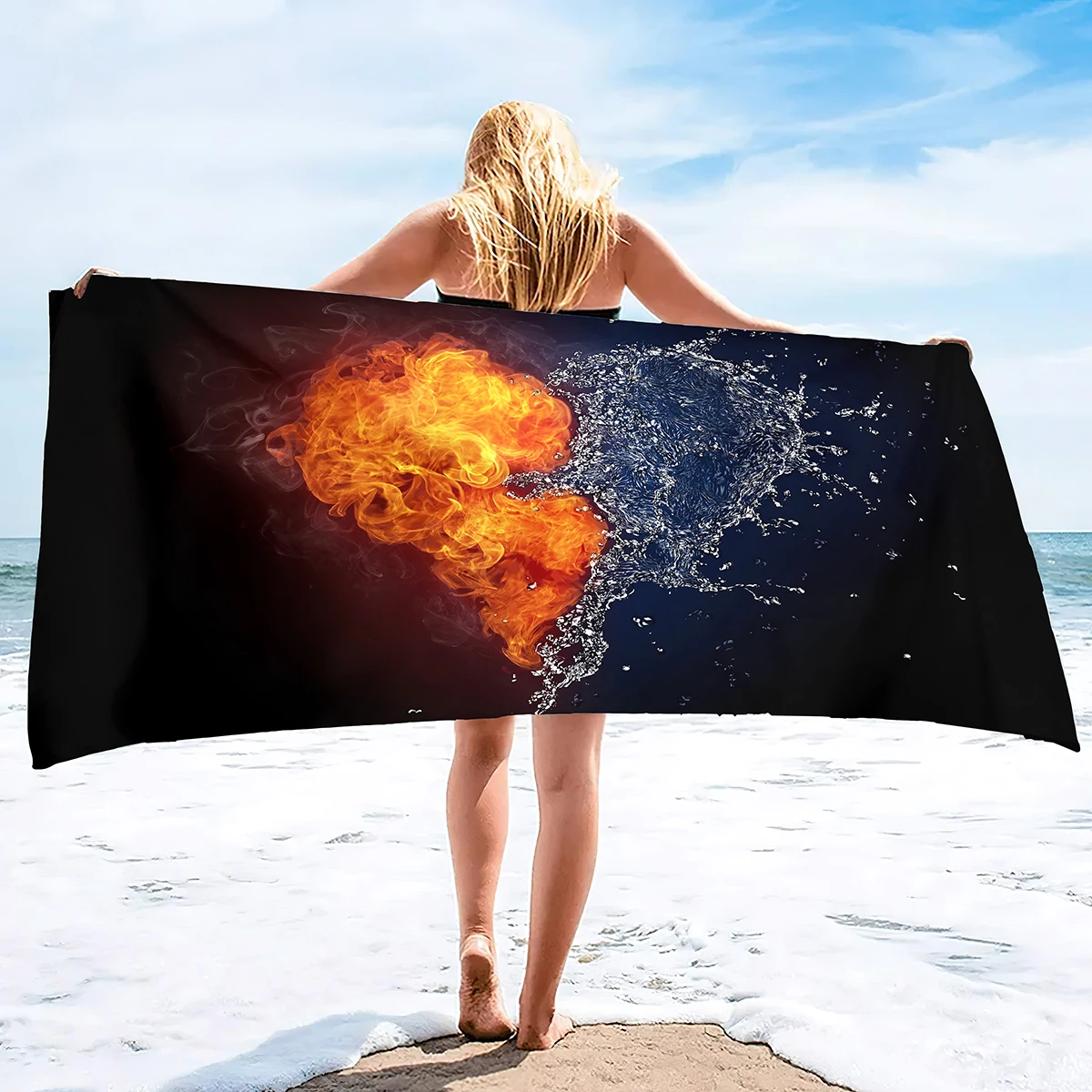 Art Poster Beach Towel Oversized,Super Absorbent Sand Free Thick Microfiber   Quick Dry Bath Pool Sports Travel s