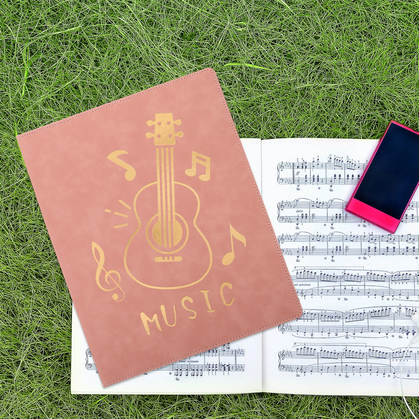 

Music Score Binder A4 Non Reflective Transparent Folder for Sheet Music Storage Piano Practice and Performance