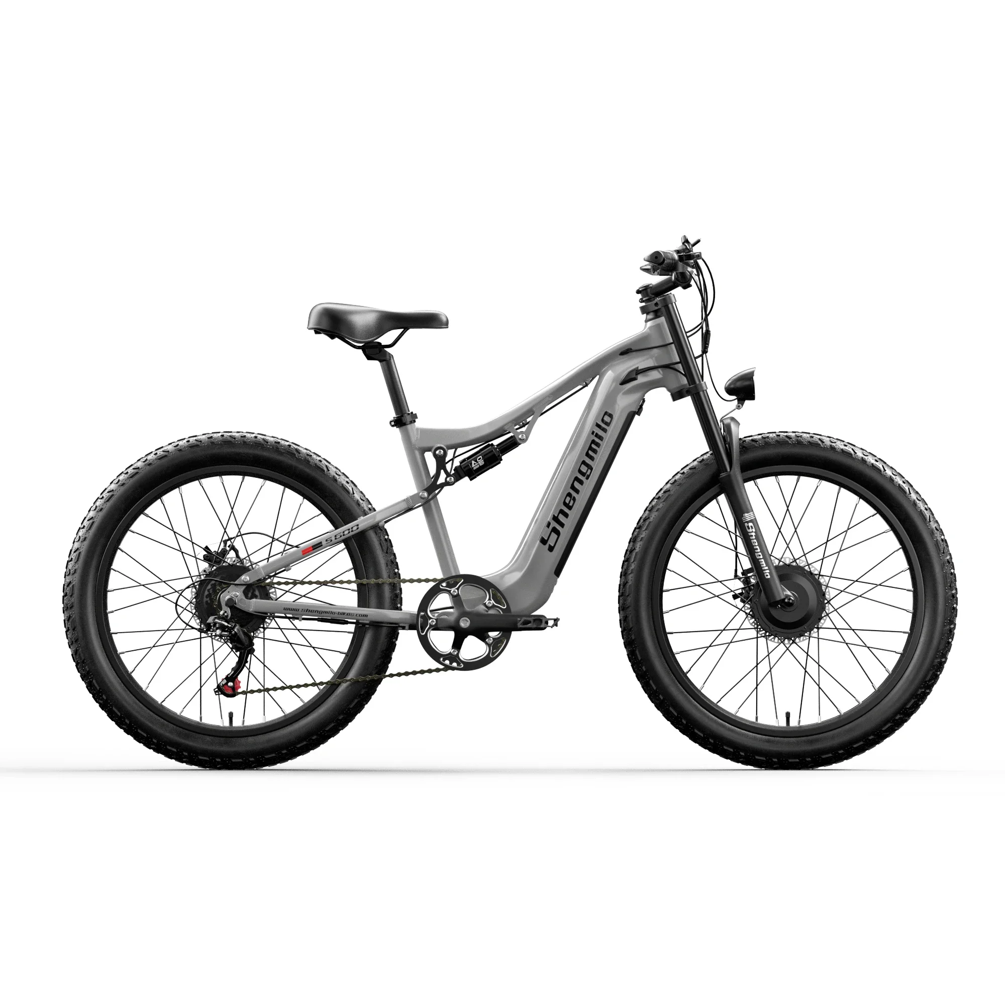 Ebike Mountain Off-Road 2000W Electric Bicycle Dual Motor 48V17.5AH Battery 26*3.0Inch Tire Full suspension Adult Electric Bike