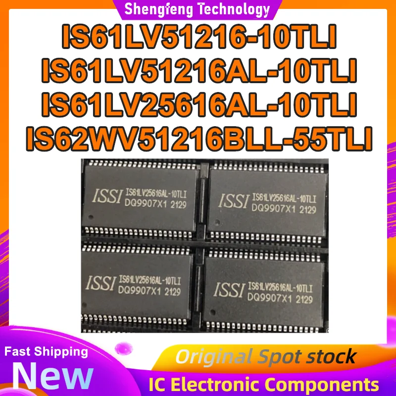 

5PCS IS61LV51216-10TLI IS61LV51216AL-10TLI IS61LV25616AL-10TLI IS62WV51216BLL-55TLI TSOP44 IC chipset New in stock