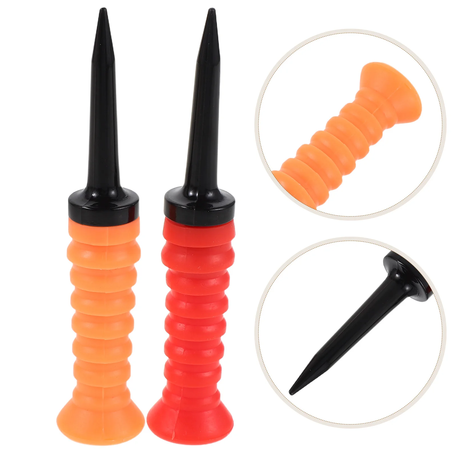 4 قطع من تي شيرتات الجولف البلاستيكية المرنة عالية الوضوح وقصيرة مرنة لحامل تي شيرت الجولف ملحقات الممارسة لحصير نطاق القيادة