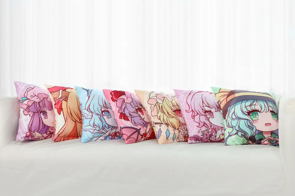 TouHou Project Izayoi Sakuya Patchouli Knowledge Komeiji Koishi Satori Hata No Kokoro Gifts Soft Pillow Inner Covers Two Sides