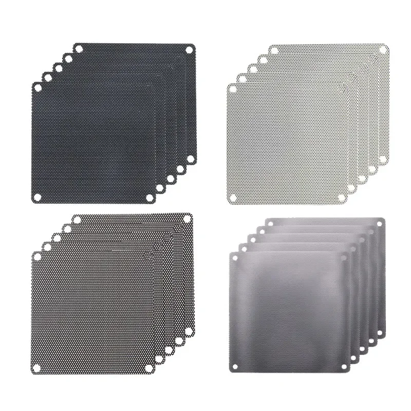 Cuttable Computer Mesh Dustproof Cover Chassis Dust Cover,40x40mm DIY PVC PC for Case Fan Cooler Black Dust Filter DIY