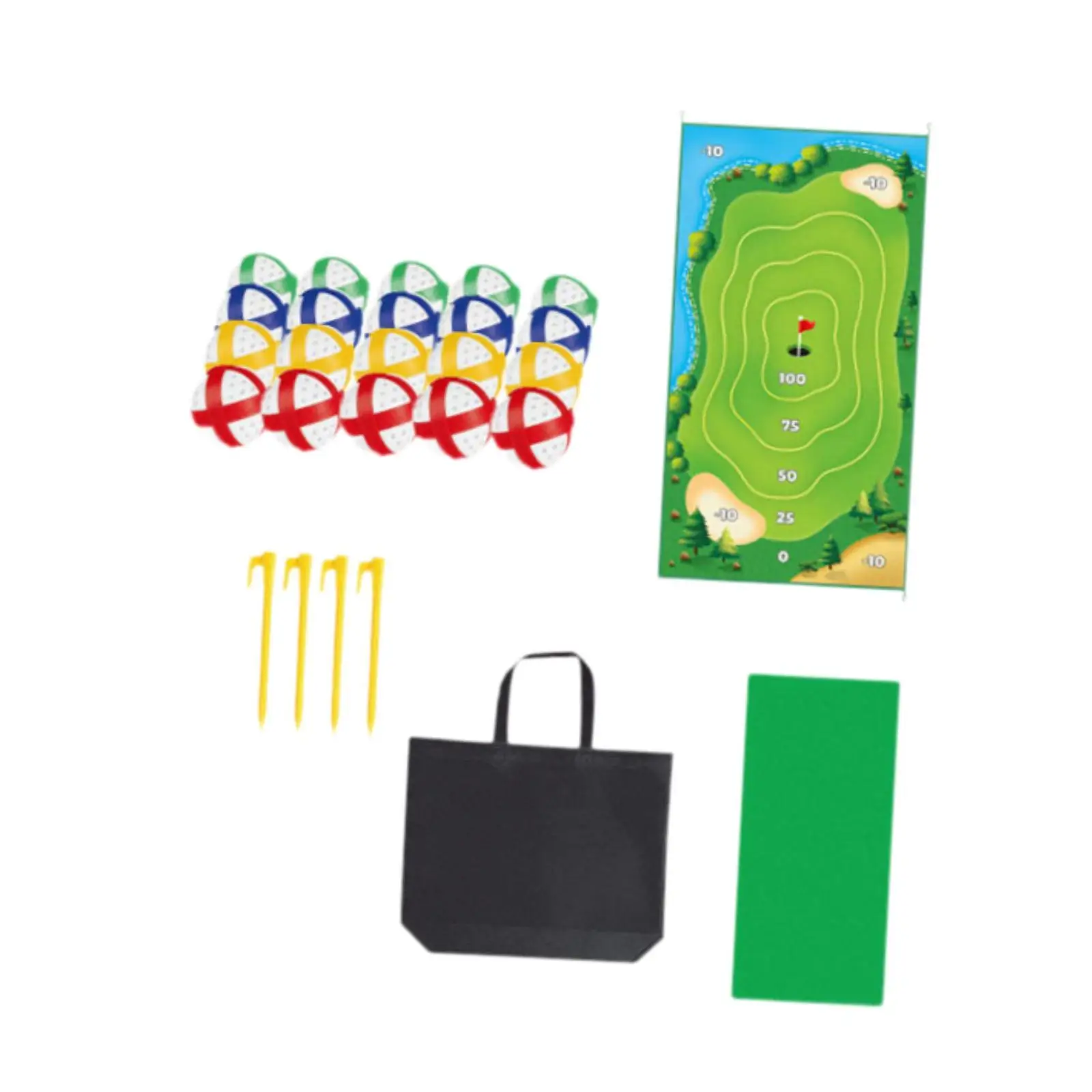 

Chipping Golf Practice Mat Portable Golf Swing Mat Golf Play Mat Set for Backyard Indoor Outdoor Home Adults Family Kids Garage