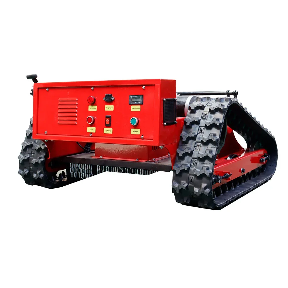 Intelligent Remote Control Crawler Lawn Mower Robot Electric Garden Lawn Mower for Agriculture