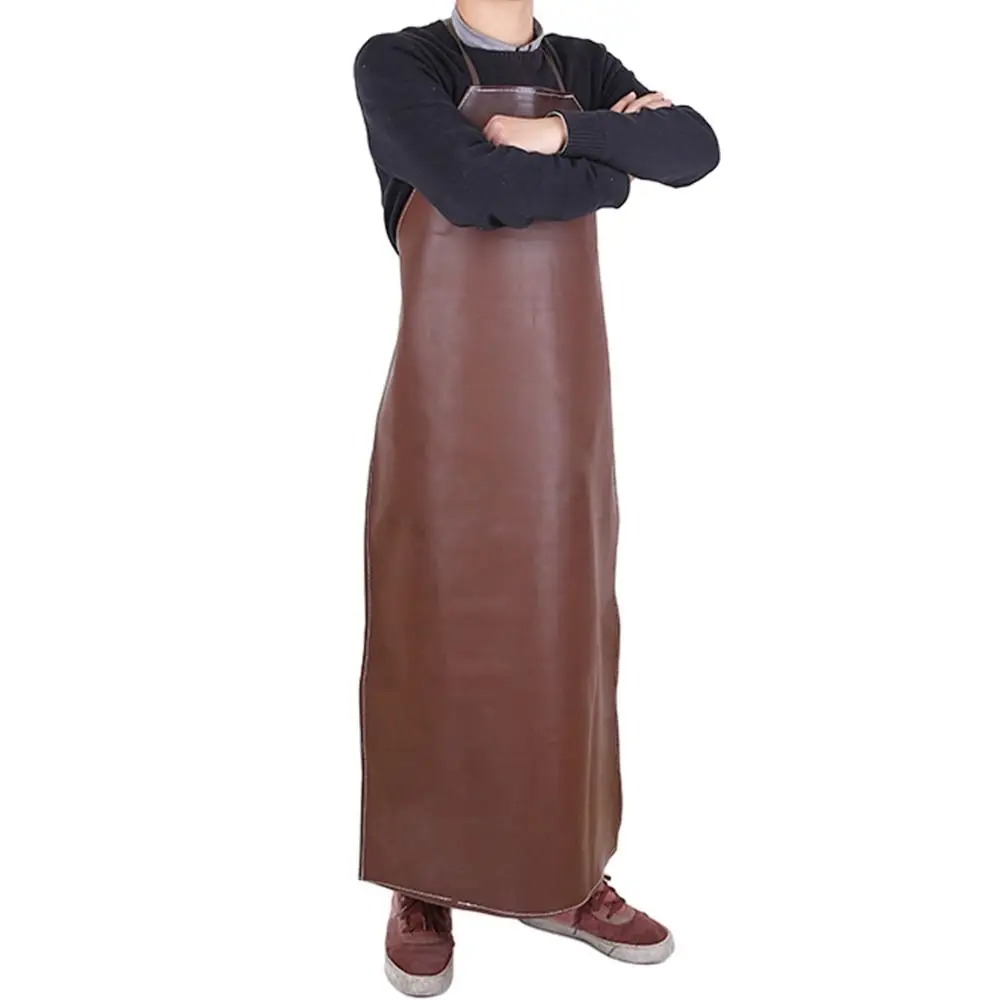 Safety Leather Welding Apron Thermal Insulation Flame Resistant Welder Protective Aprons Anti Scalding Aprons